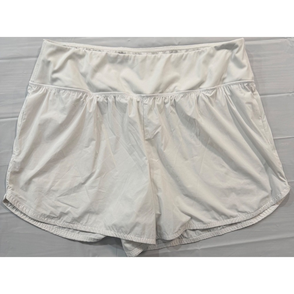 Spyder Women's Pull On Active Shorts with Pockets XXL Size White